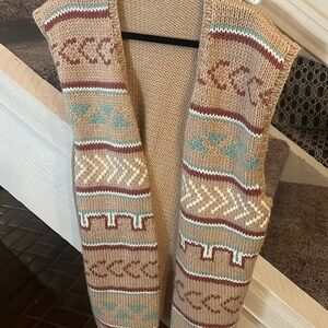 Vintage Western knitted sweater vest XL